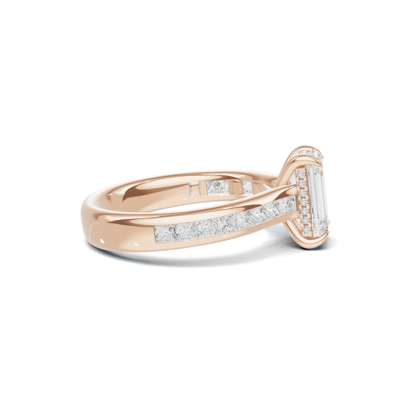 Luxe Elegant Channel Set Ring