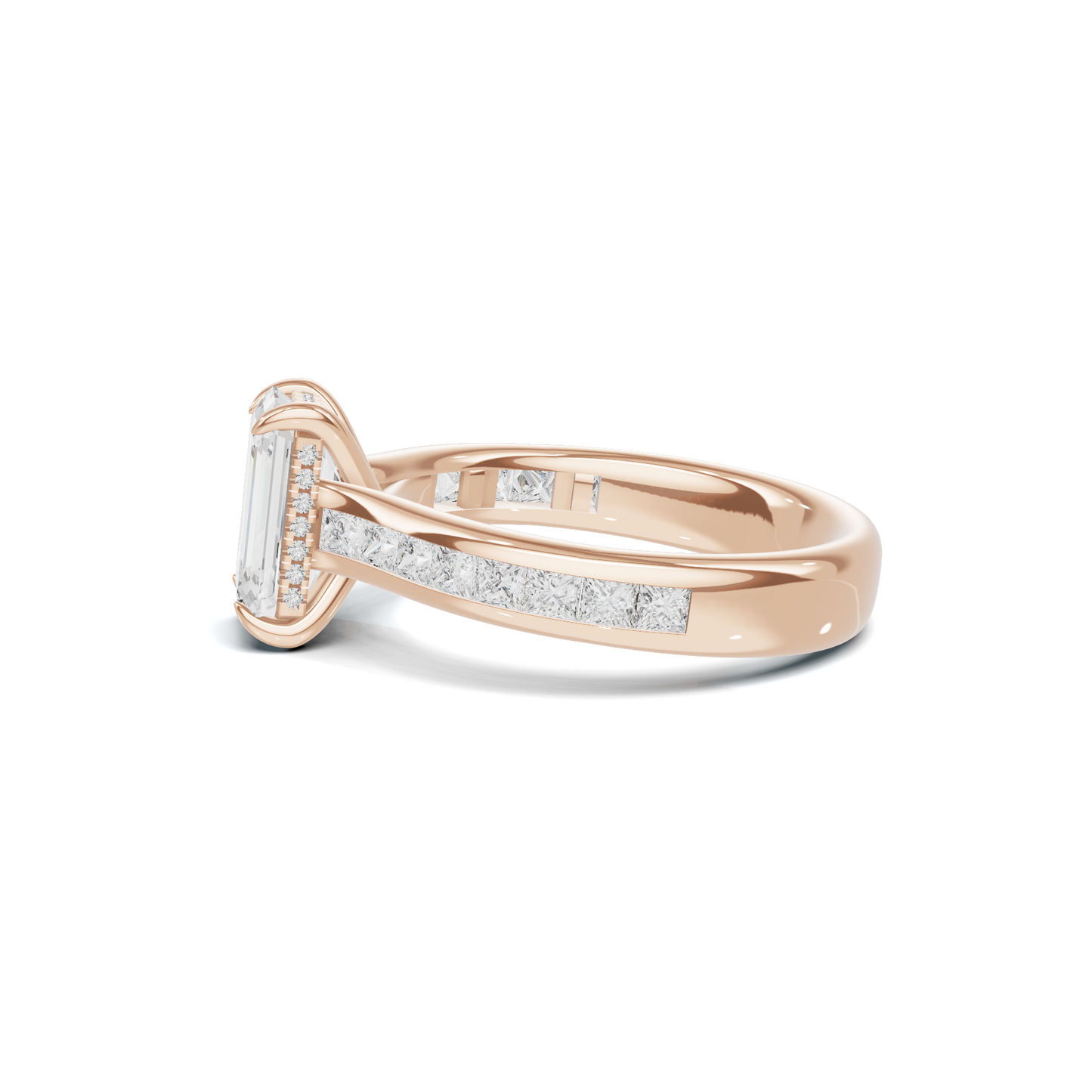 Luxe Elegant Channel Set Ring