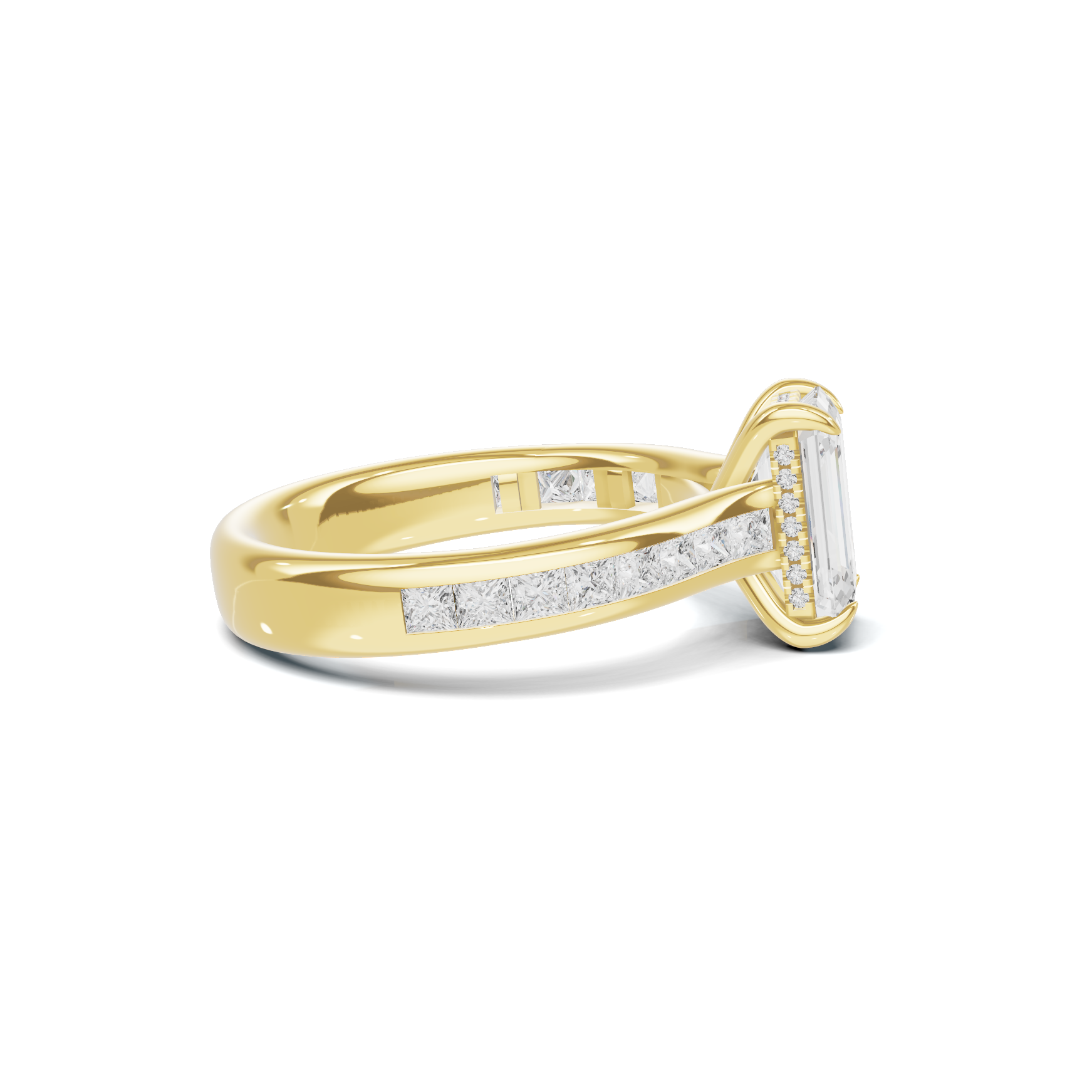 Luxe Elegant Channel Set Ring