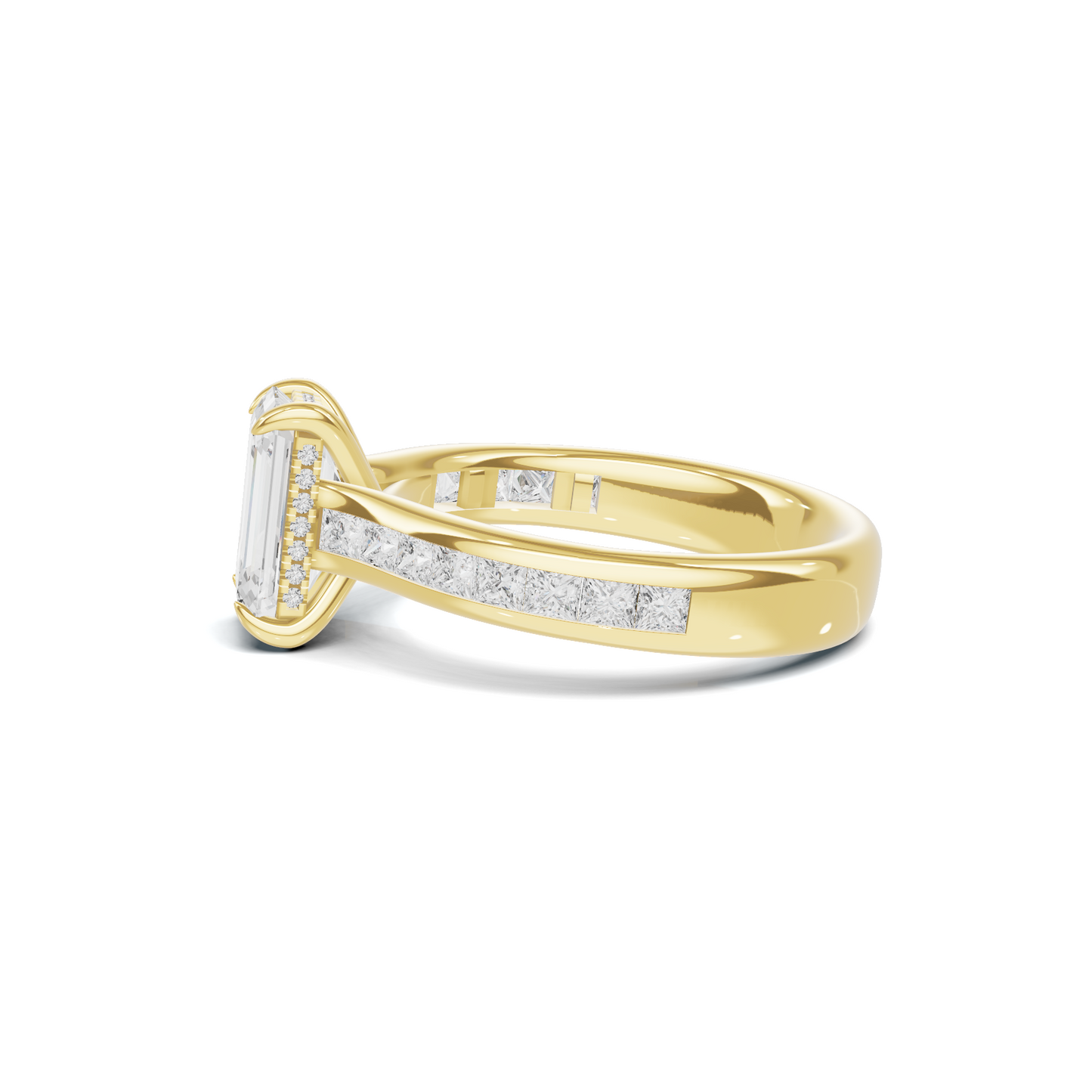 Luxe Elegant Channel Set Ring