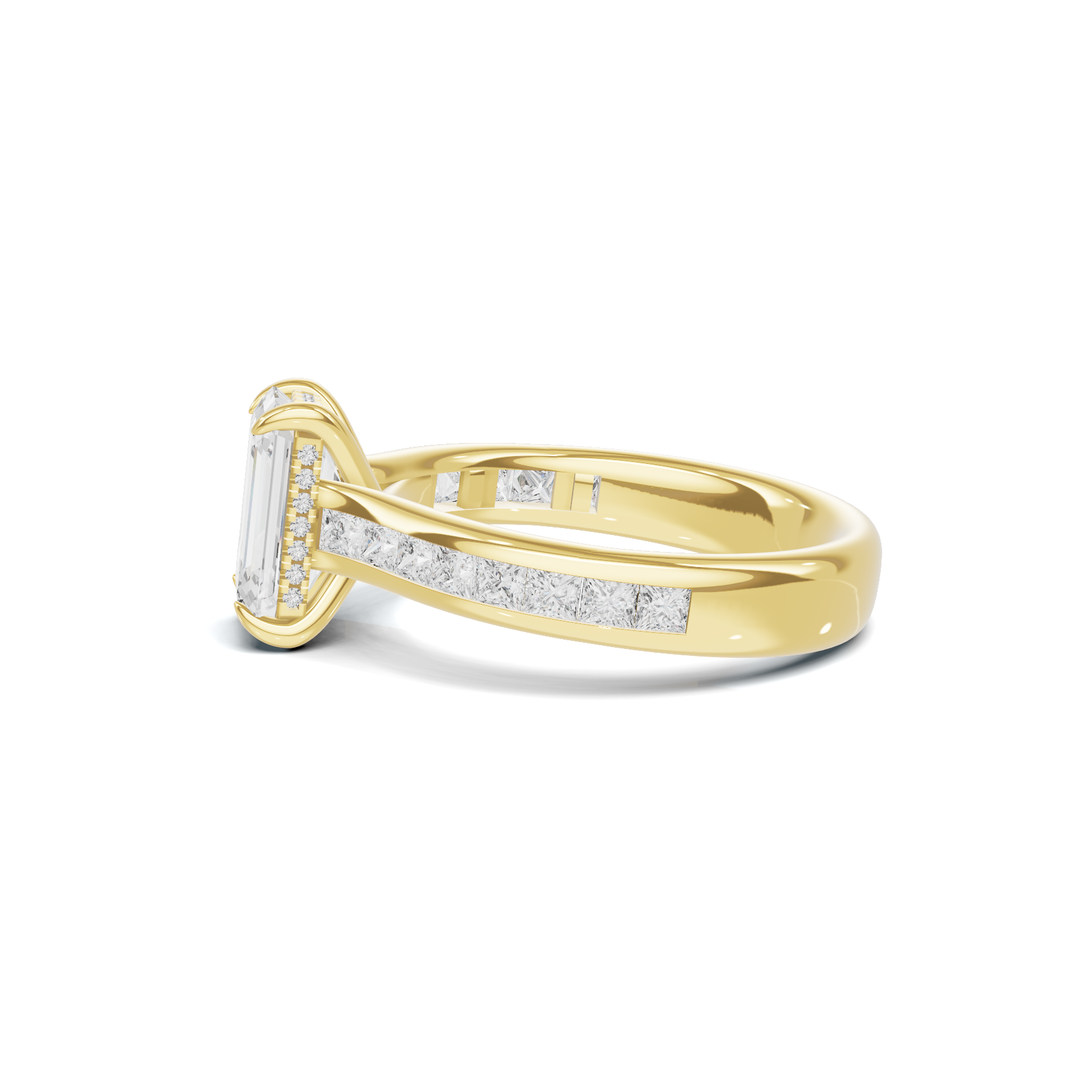 Luxe Elegant Channel Set Ring