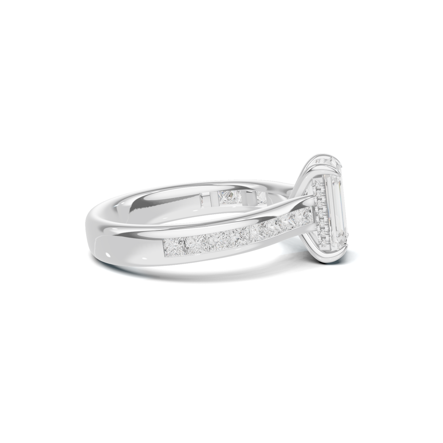 Luxe Elegant Channel Set Ring