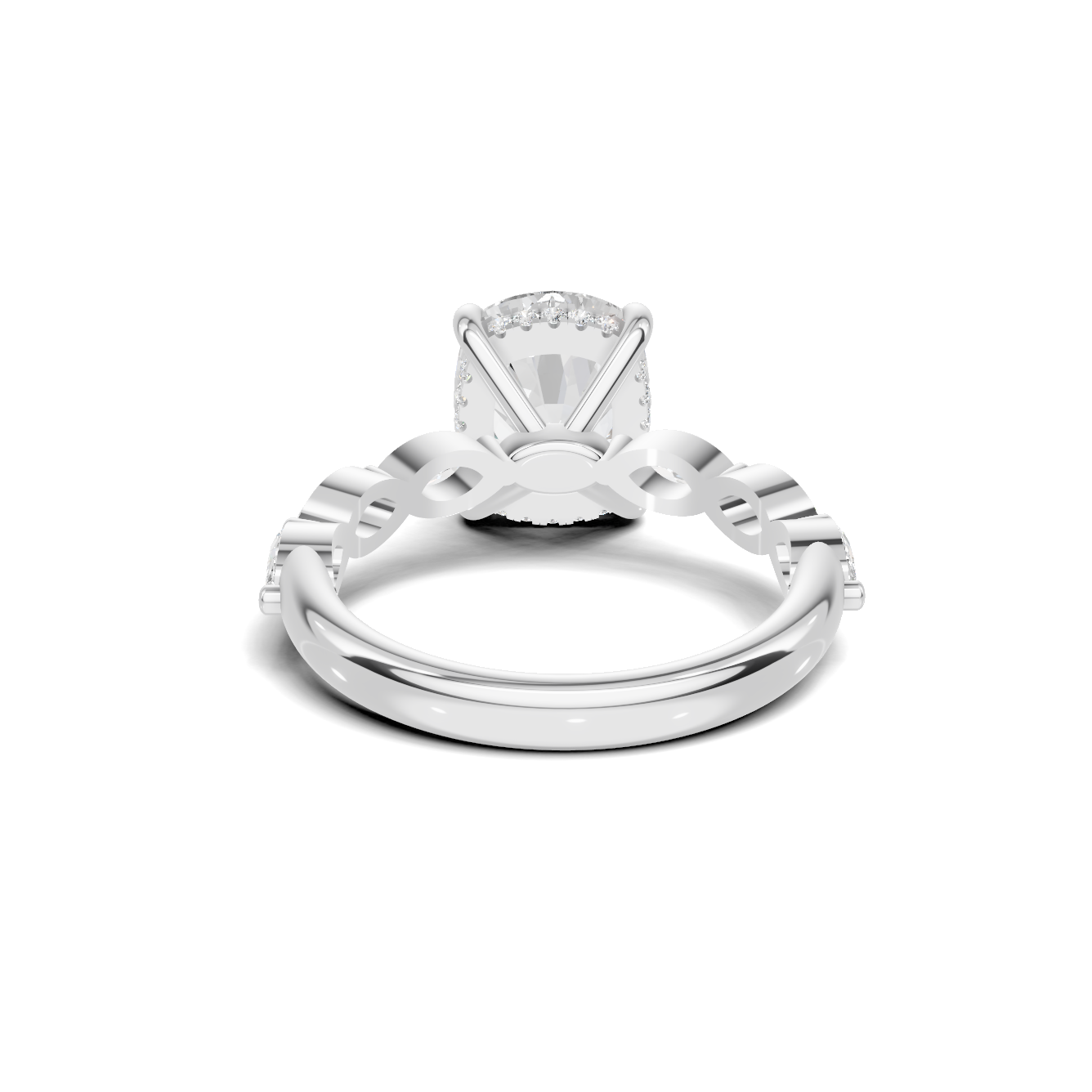 Luxe Elegant Marquise Accented Ring