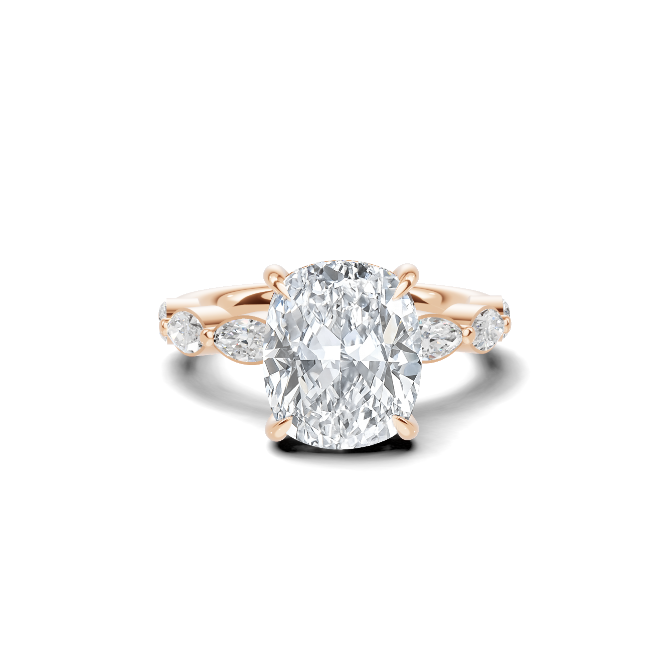 Luxe Elegant Marquise Accented Ring