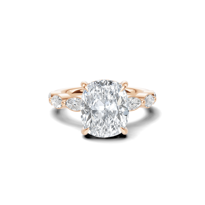 Luxe Elegant Marquise Accented Ring