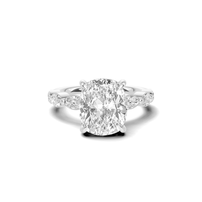 Luxe Elegant Marquise Accented Ring