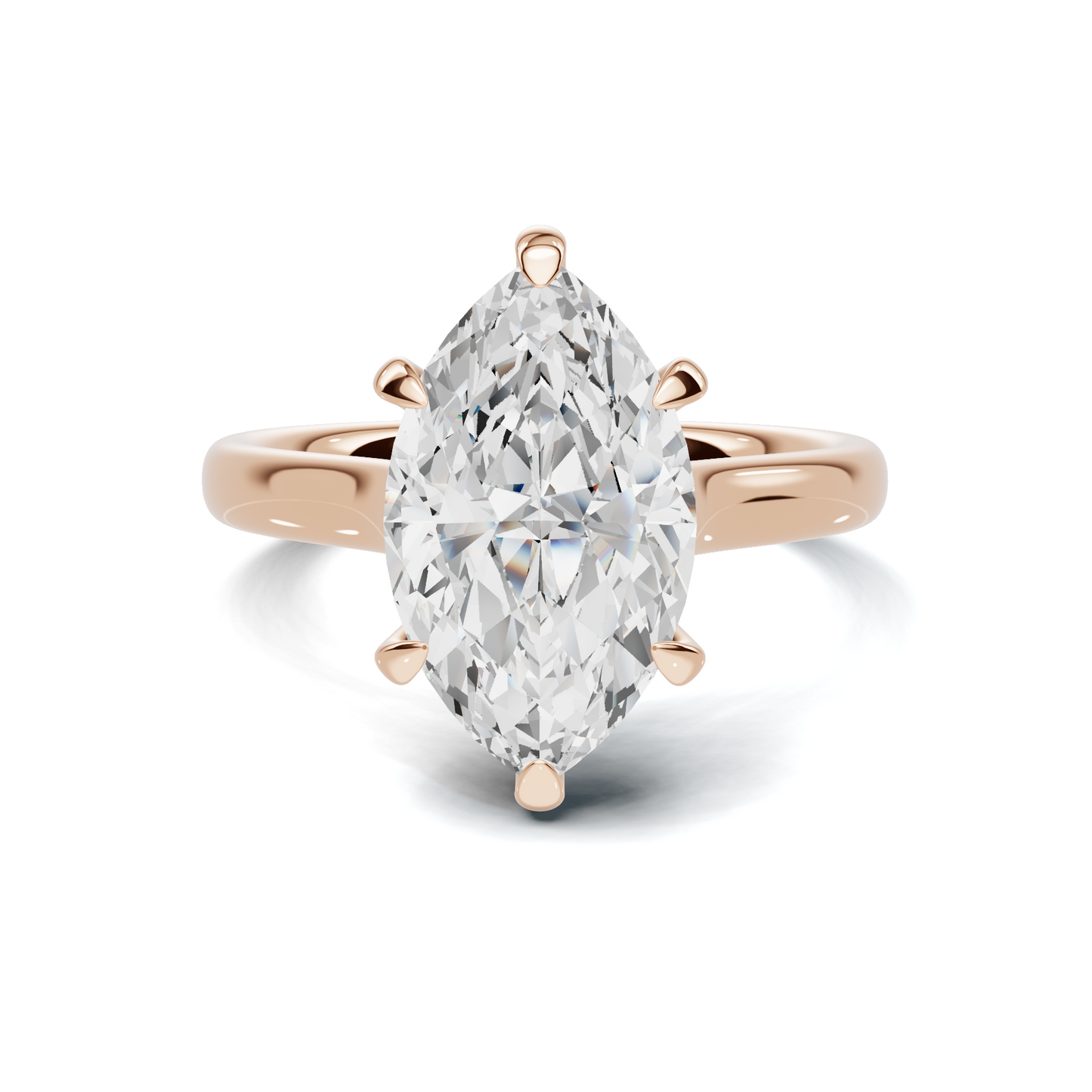 Luxe Elegant Marquise Solitaire Ring