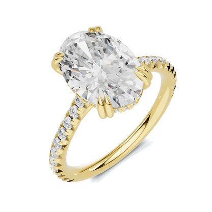Luxe Elegant Pave Accented Ring