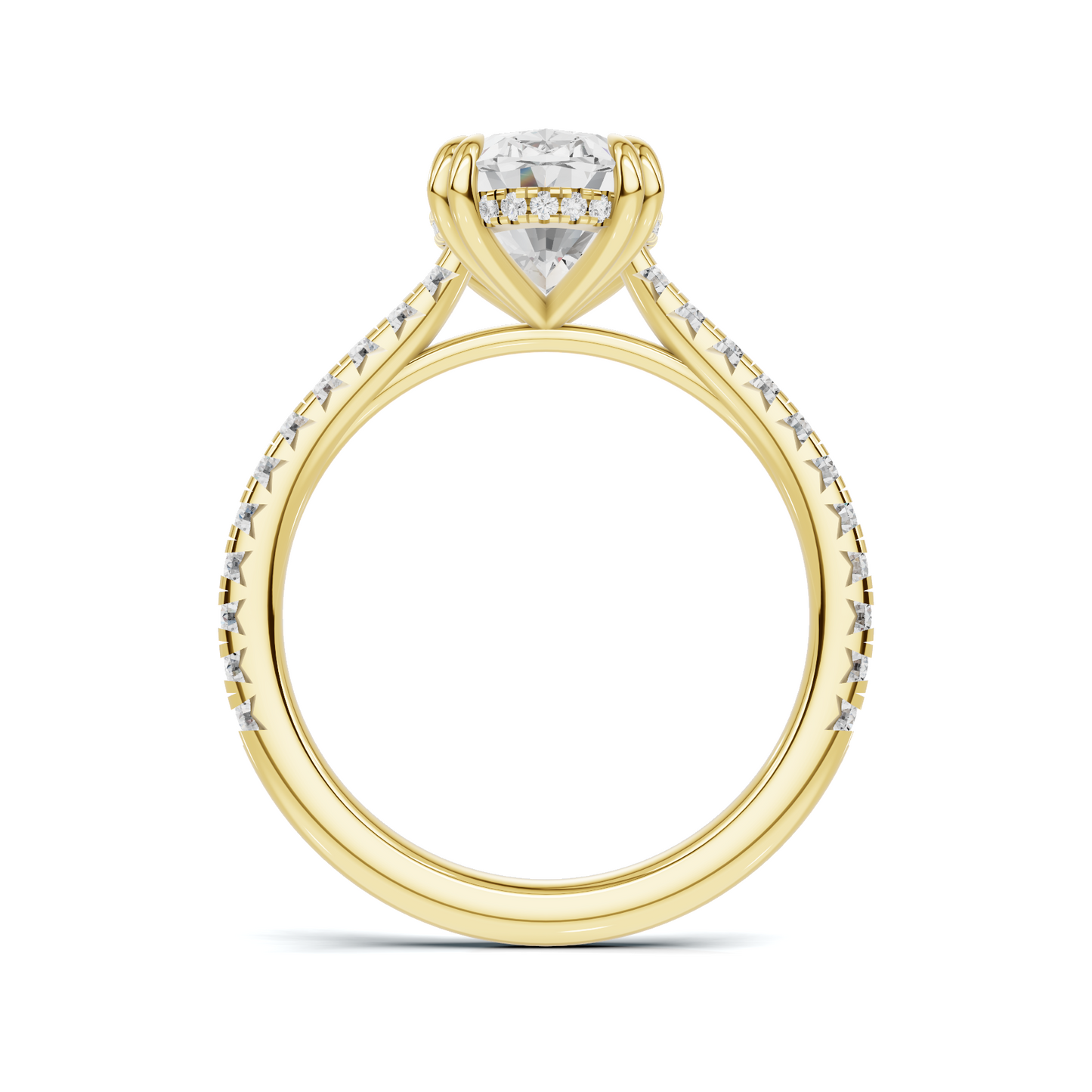 Luxe Elegant Pave Accented Ring