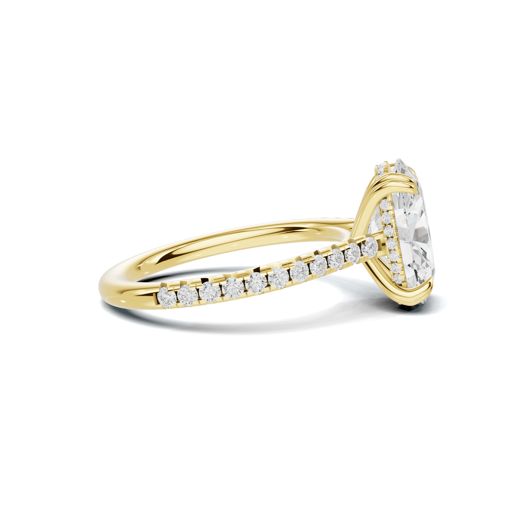 Luxe Elegant Pave Accented Ring