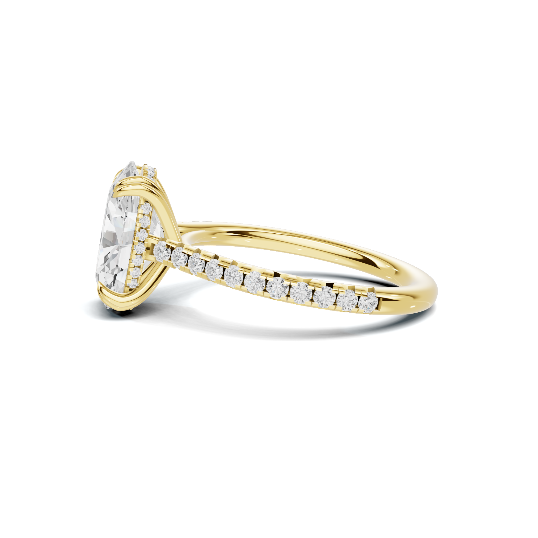 Luxe Elegant Pave Accented Ring