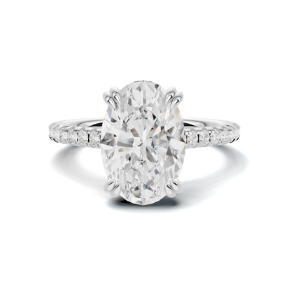 Luxe Elegant Pave Accented Ring