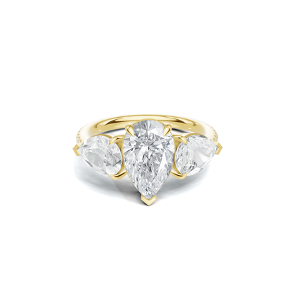 Luxe Elegant Teardrop Statement Ring