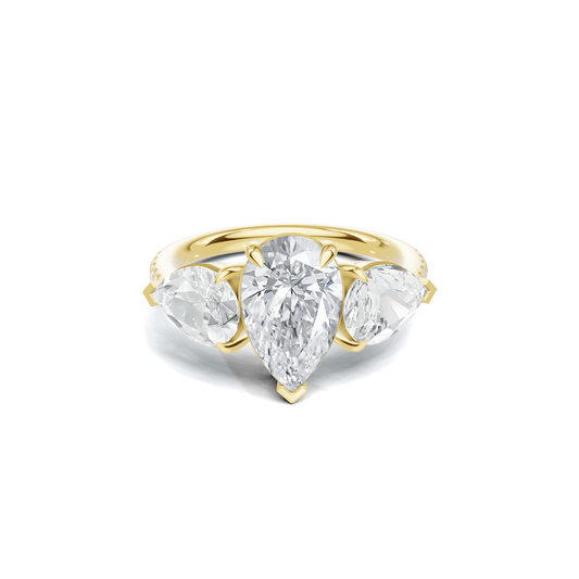 Luxe Elegant Teardrop Statement Ring