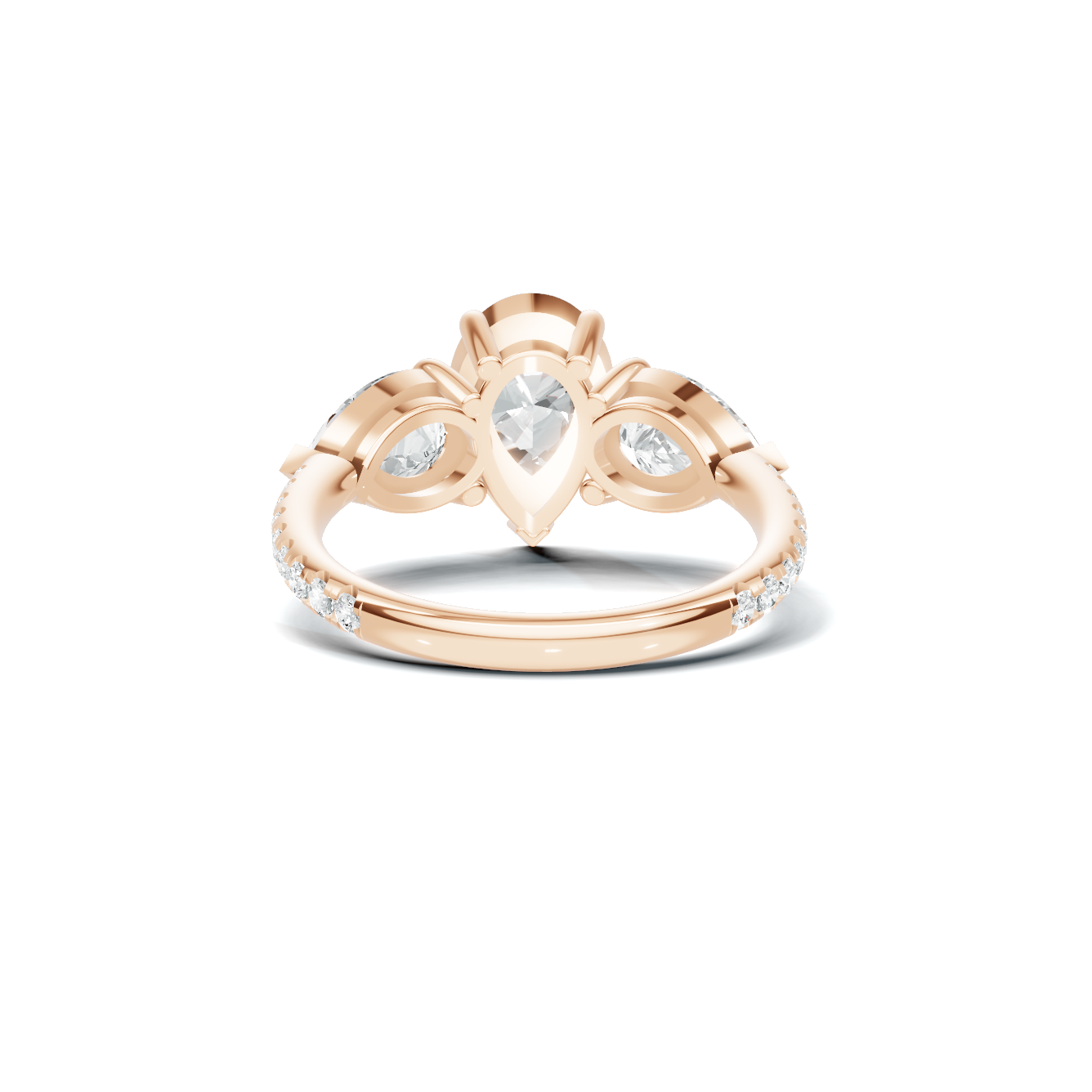 Luxe Elegant Teardrop Statement Ring