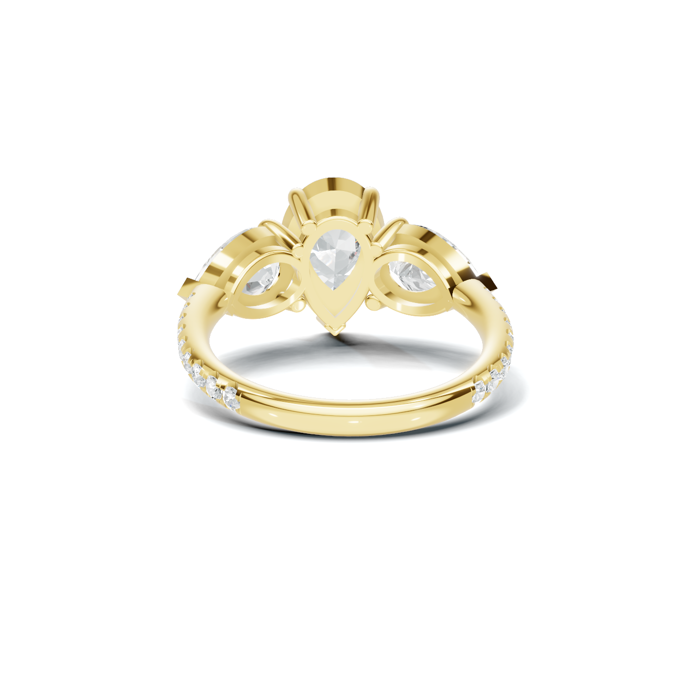 Luxe Elegant Teardrop Statement Ring
