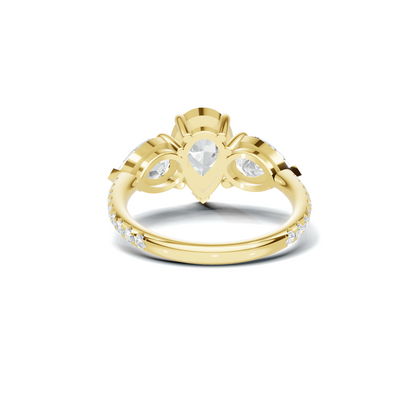 Luxe Elegant Teardrop Statement Ring