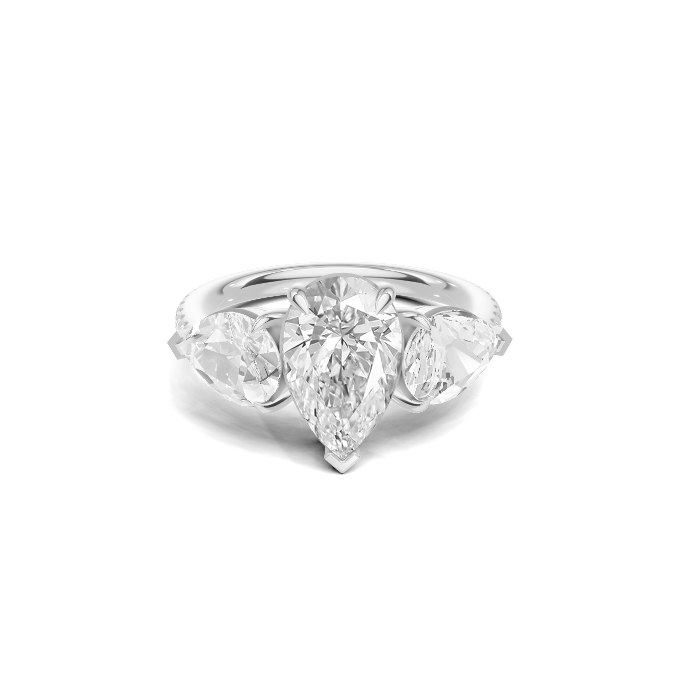 Luxe Elegant Teardrop Statement Ring