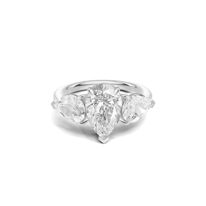 Luxe Elegant Teardrop Statement Ring