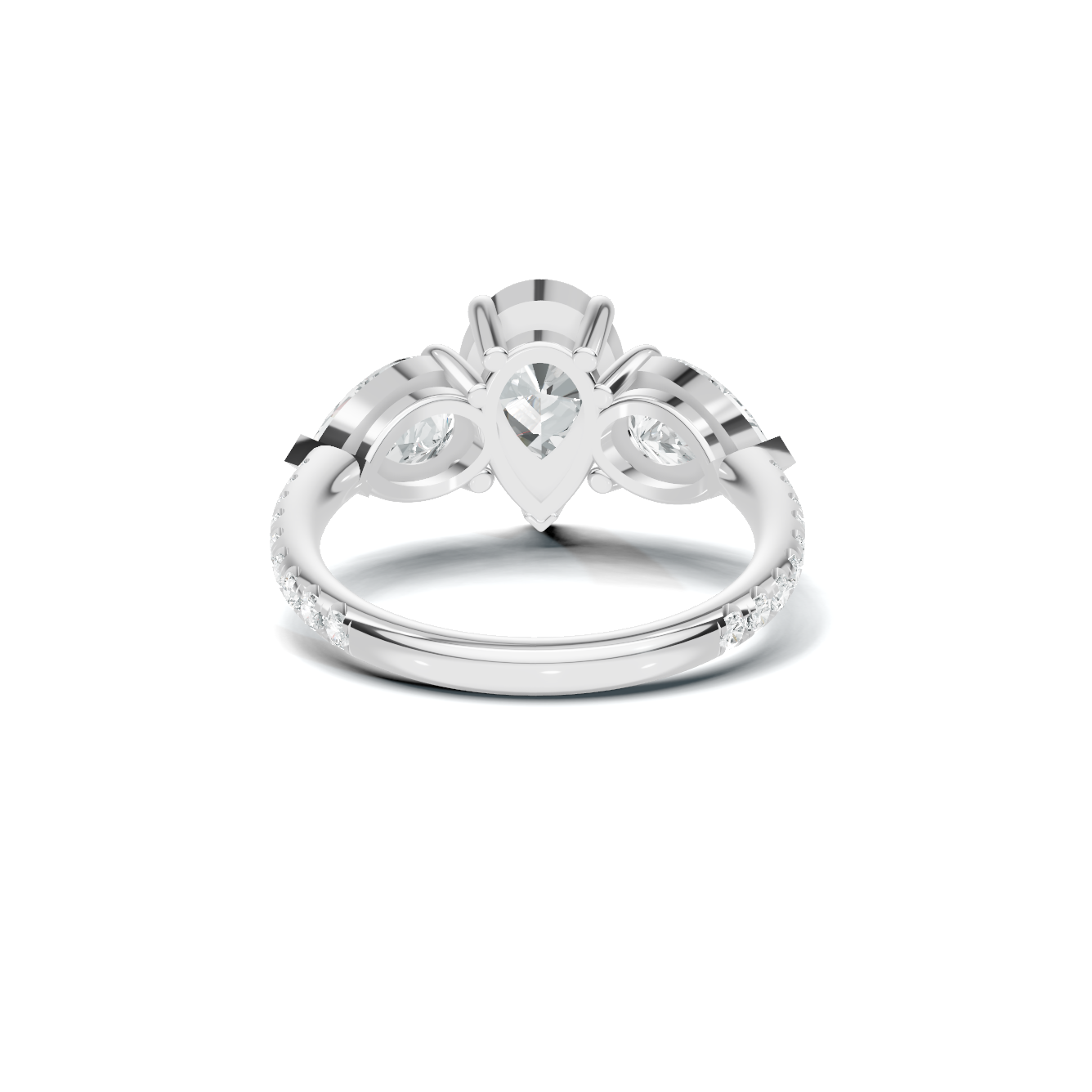 Luxe Elegant Teardrop Statement Ring