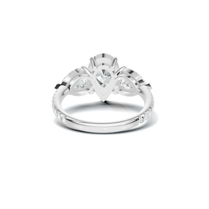 Luxe Elegant Teardrop Statement Ring
