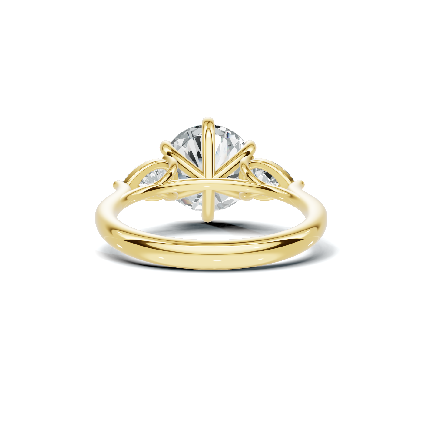 Luxe Elegant Three Stone Ring