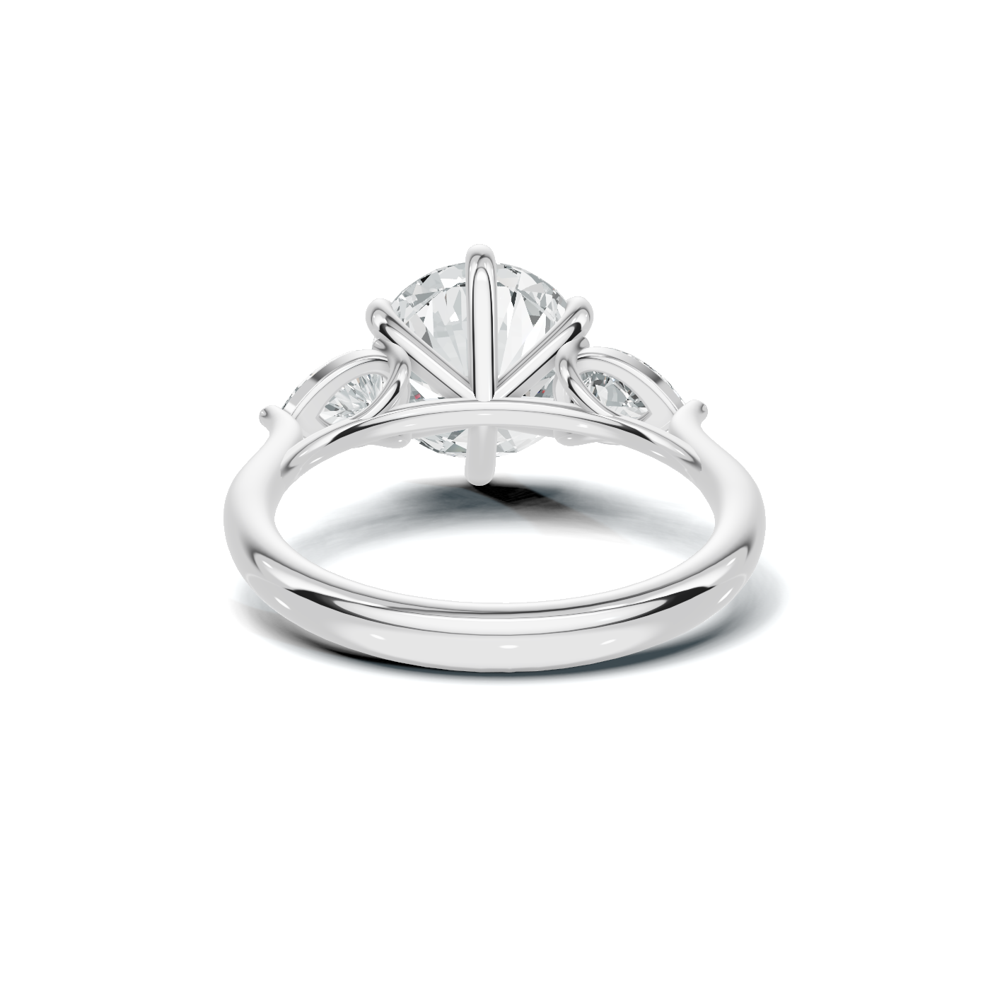 Luxe Elegant Three Stone Ring