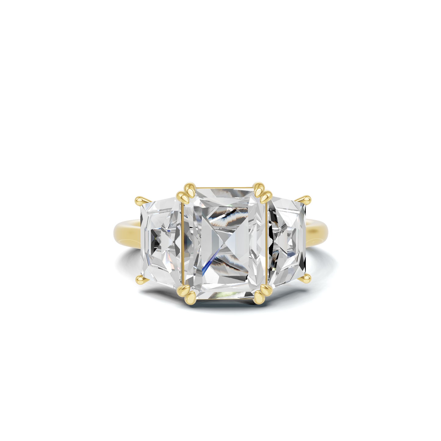 Luxe Elegant Trapezoid Accent Ring