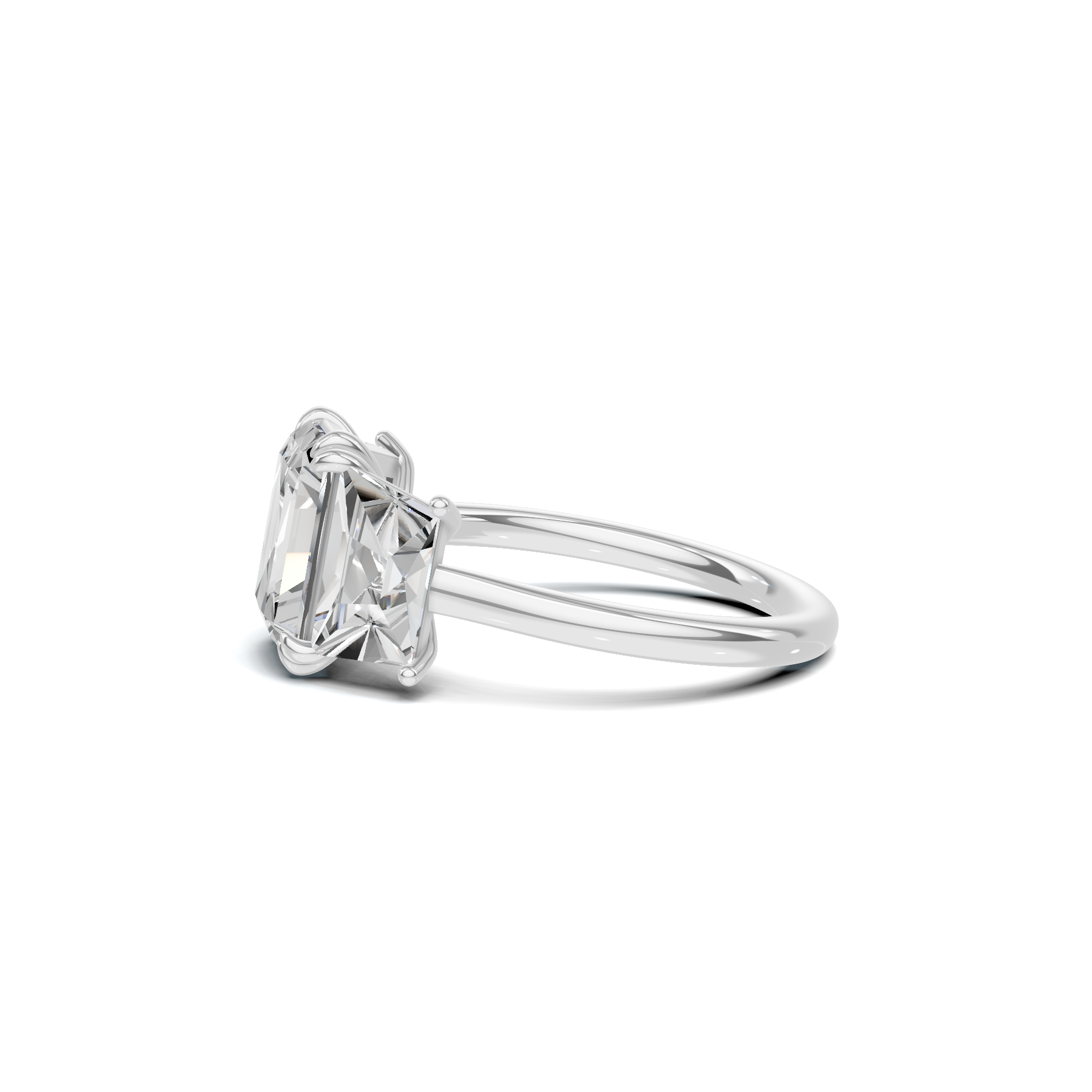 Luxe Elegant Trapezoid Accent Ring