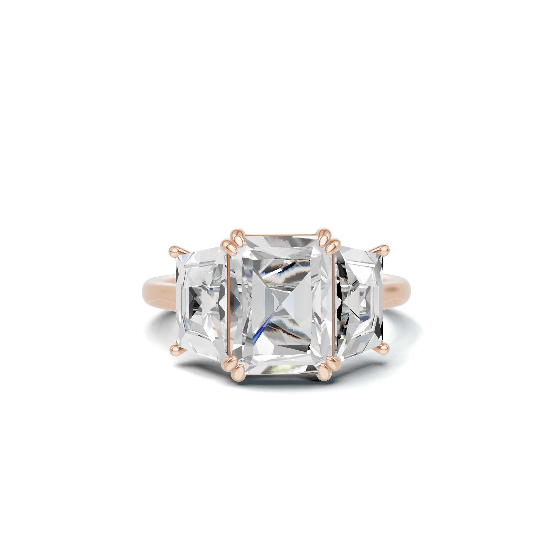 Luxe Elegant Trapezoid Accent Ring