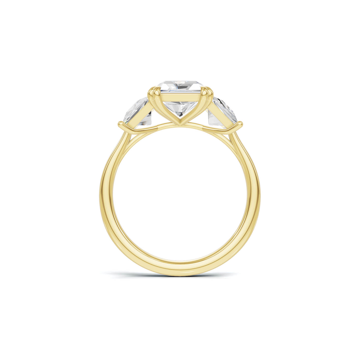 Luxe Elegant Trapezoid Accent Ring