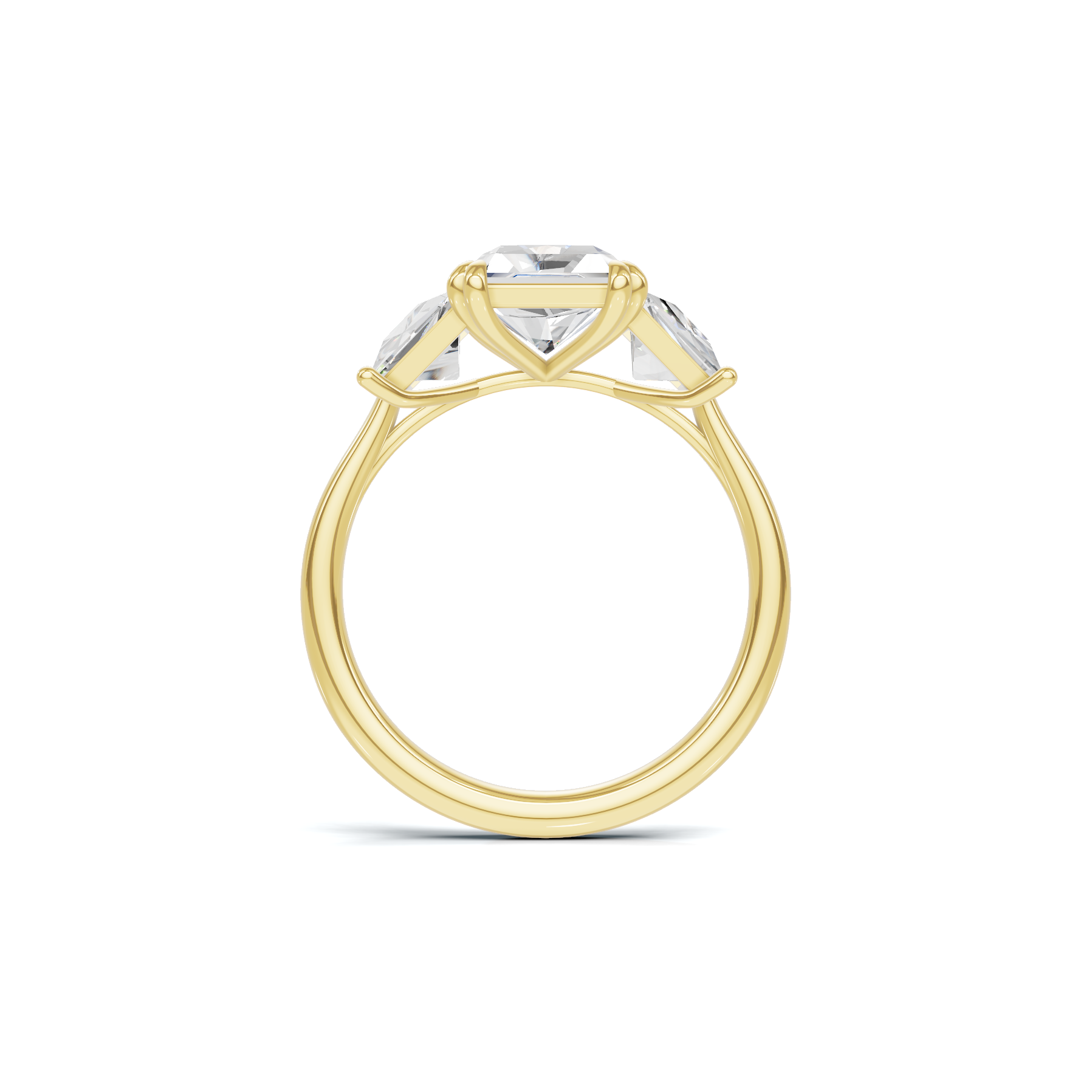 Luxe Elegant Trapezoid Accent Ring