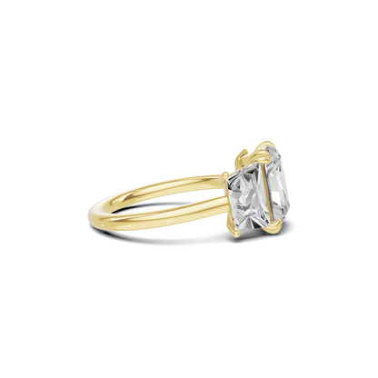 Luxe Elegant Trapezoid Accent Ring