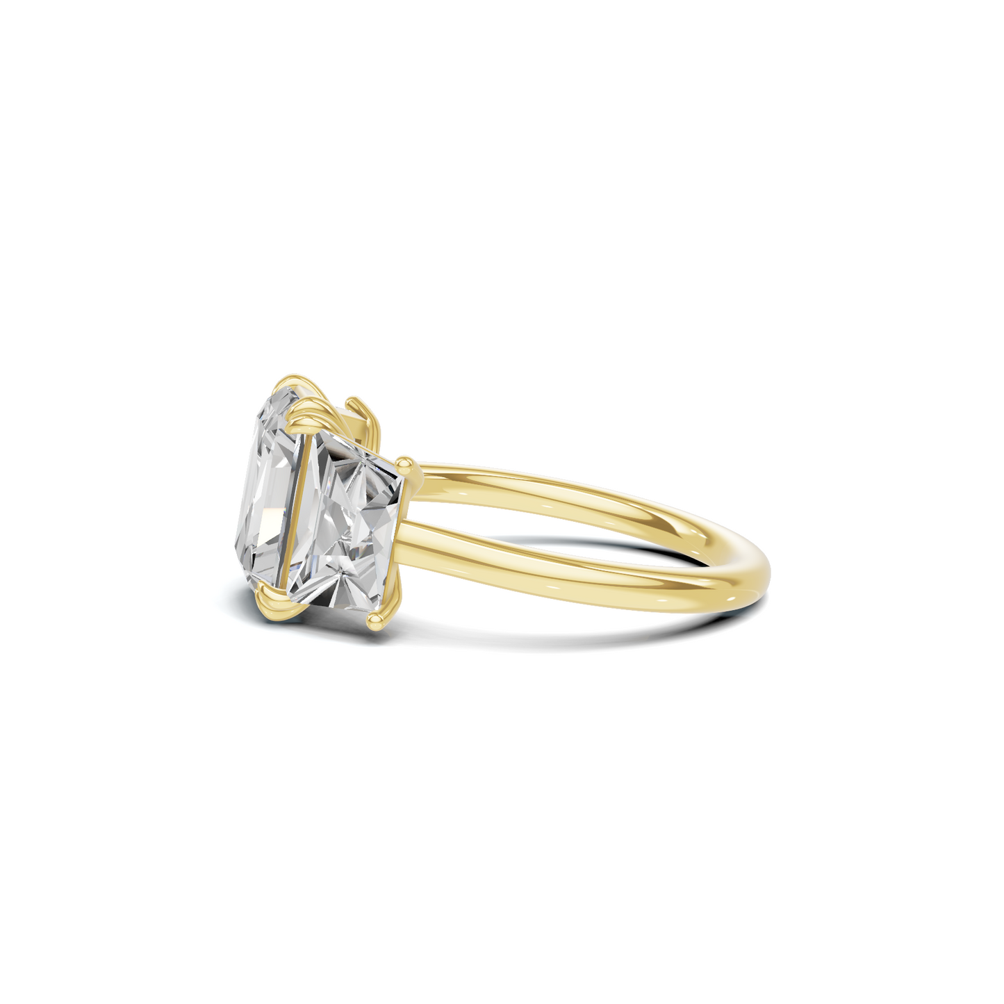 Luxe Elegant Trapezoid Accent Ring