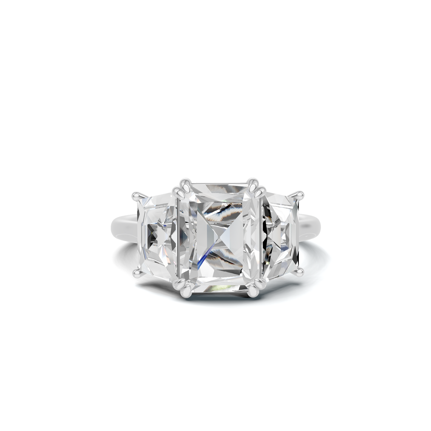 Luxe Elegant Trapezoid Accent Ring