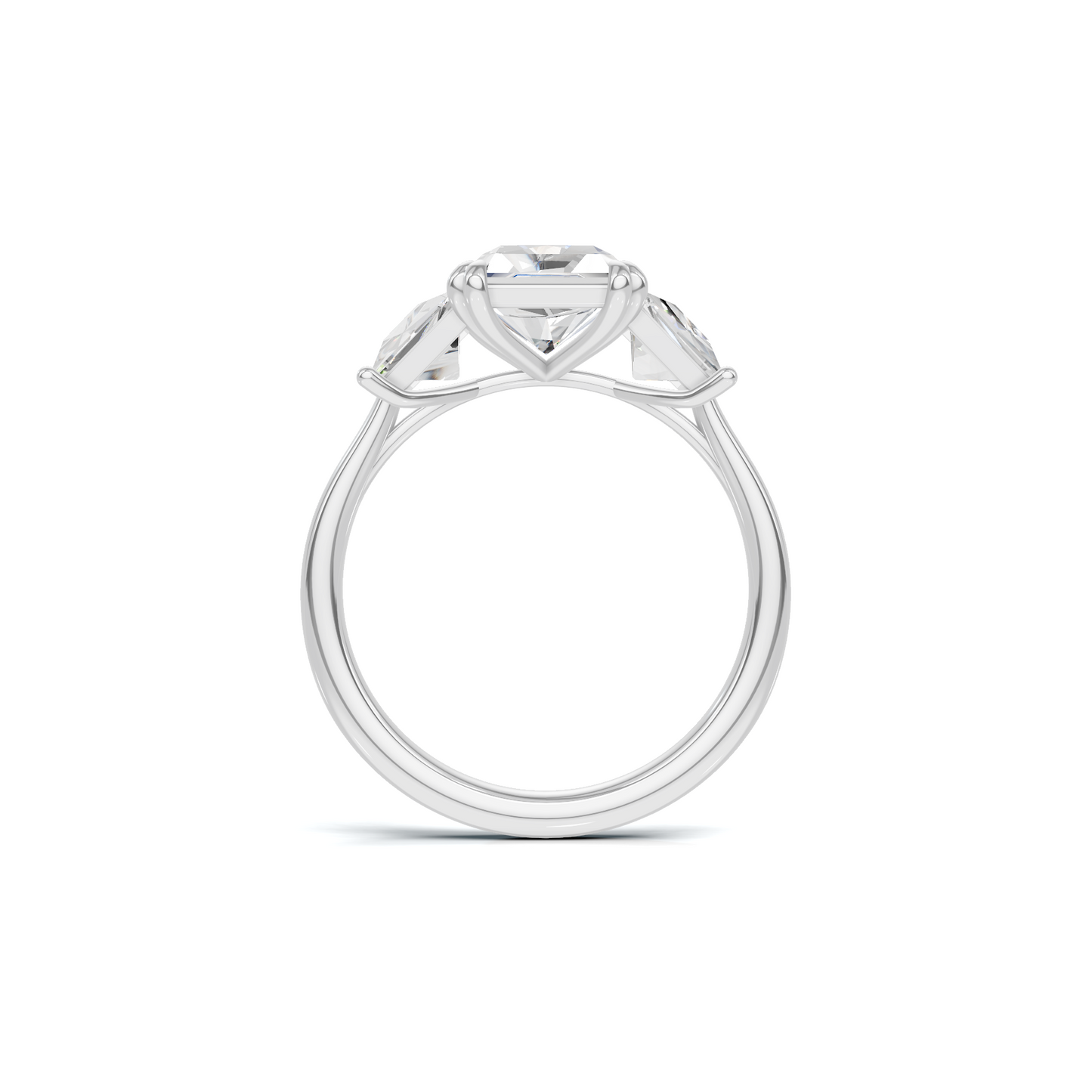 Luxe Elegant Trapezoid Accent Ring