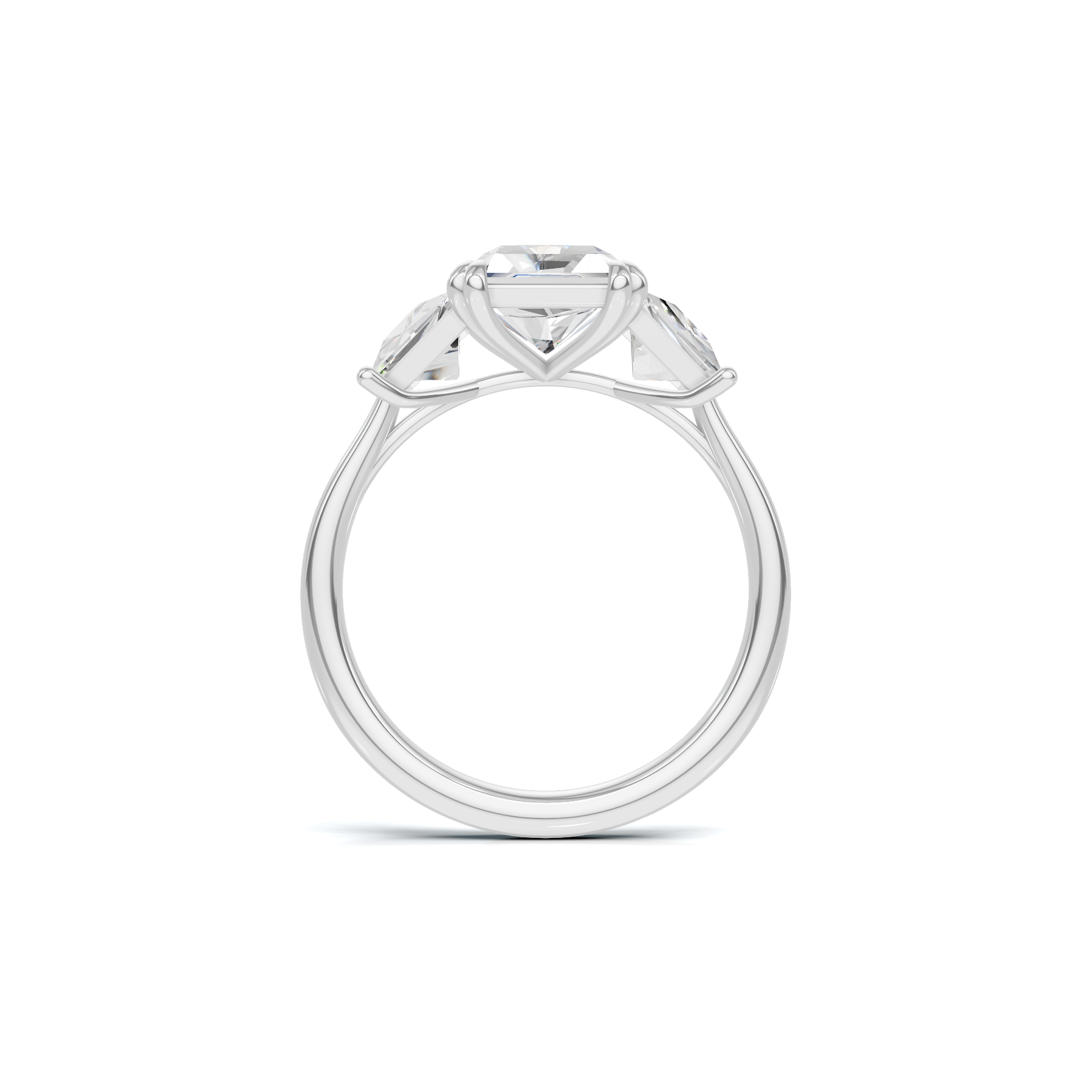 Luxe Elegant Trapezoid Accent Ring