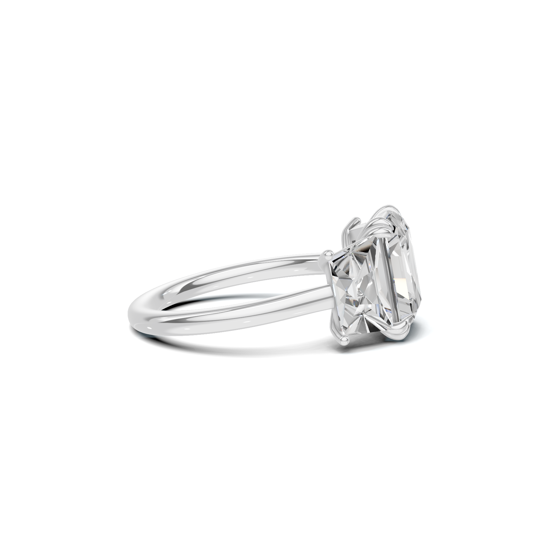Luxe Elegant Trapezoid Accent Ring