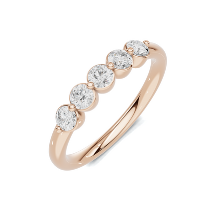Luxe Five Stone Anniversary Ring