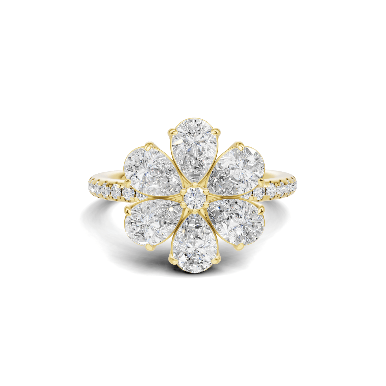 Luxe Floral Cluster Ring