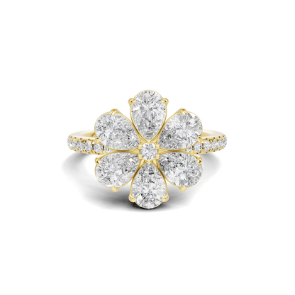 Luxe Floral Cluster Ring