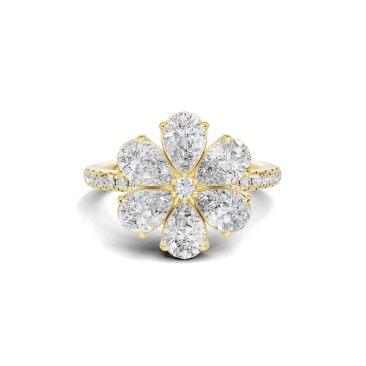 Luxe Floral Cluster Ring