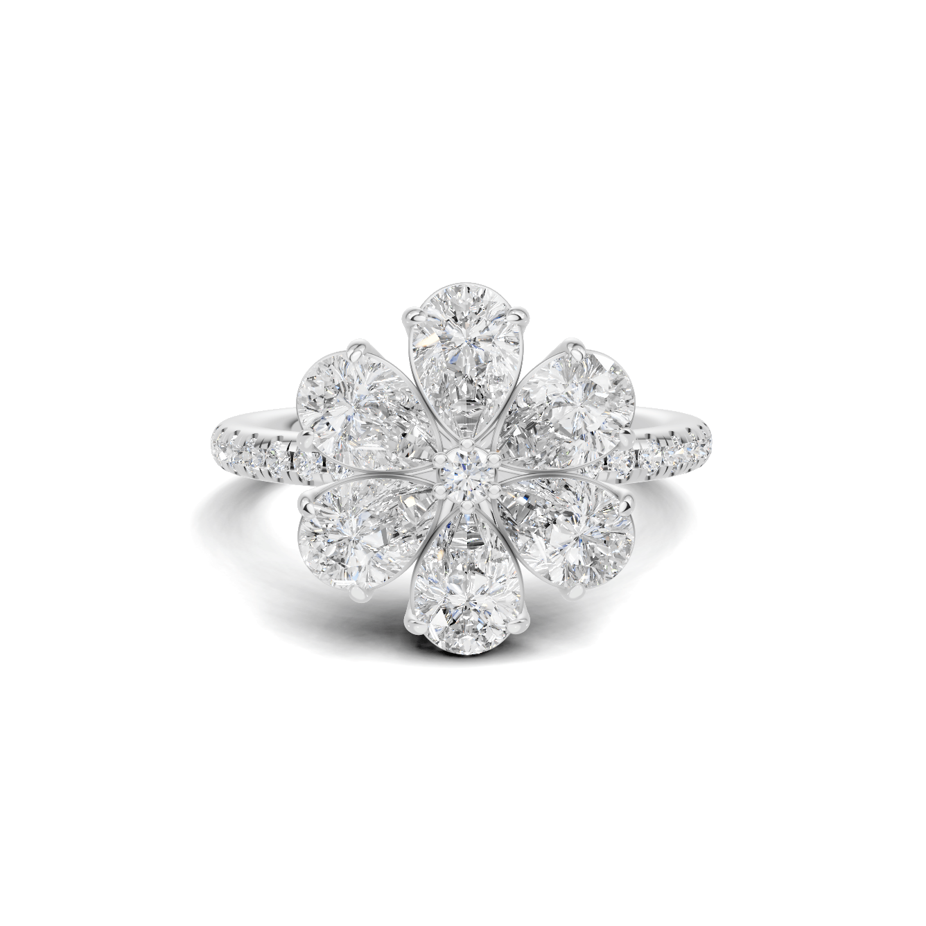Luxe Floral Cluster Ring