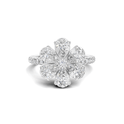 Luxe Floral Cluster Ring