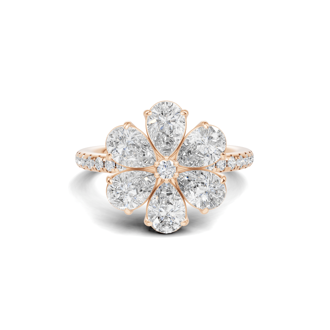 Luxe Floral Cluster Ring