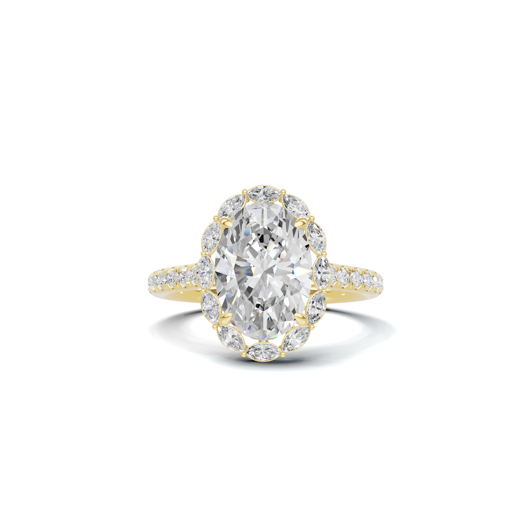 Luxe Halo Accent Ring