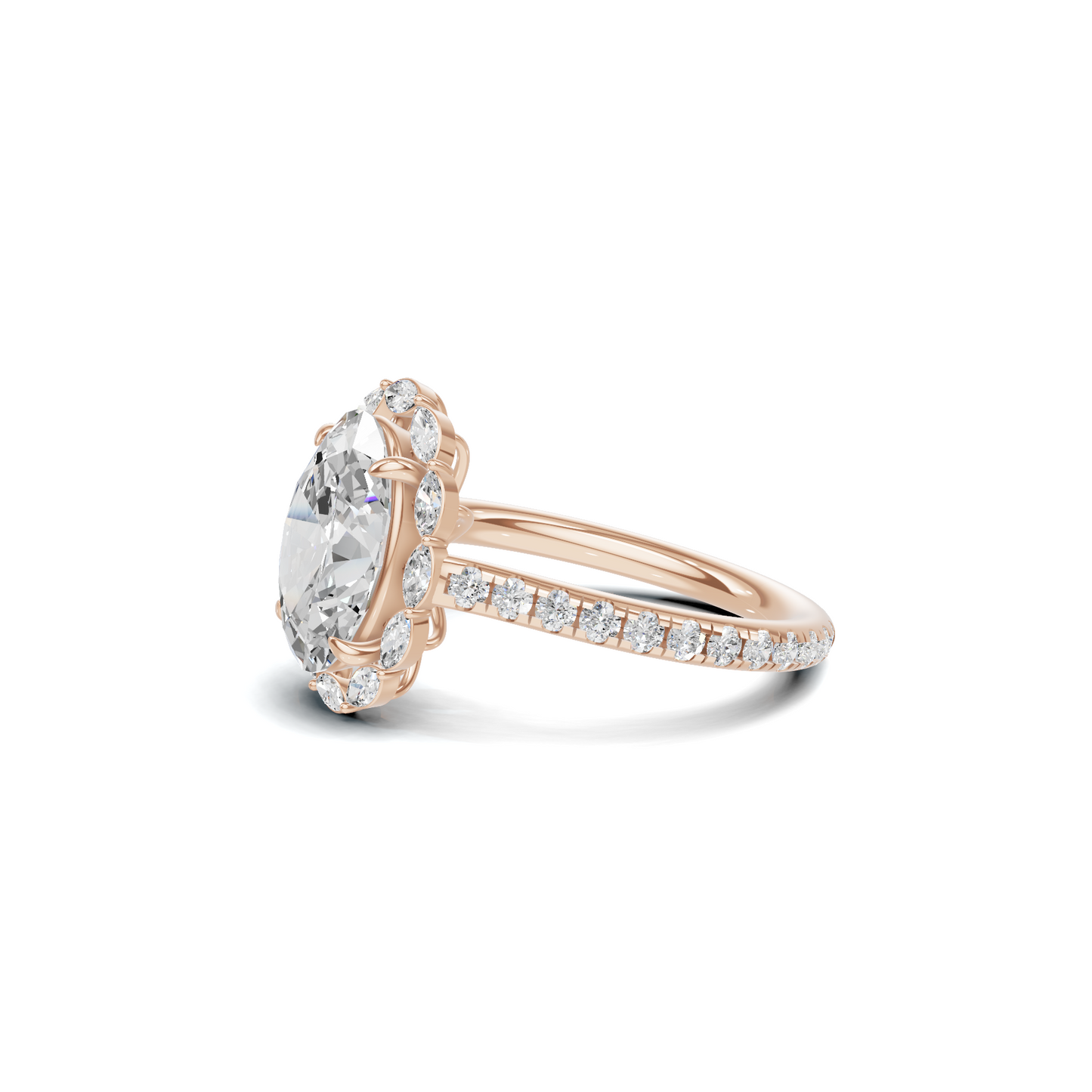 Luxe Halo Accent Ring