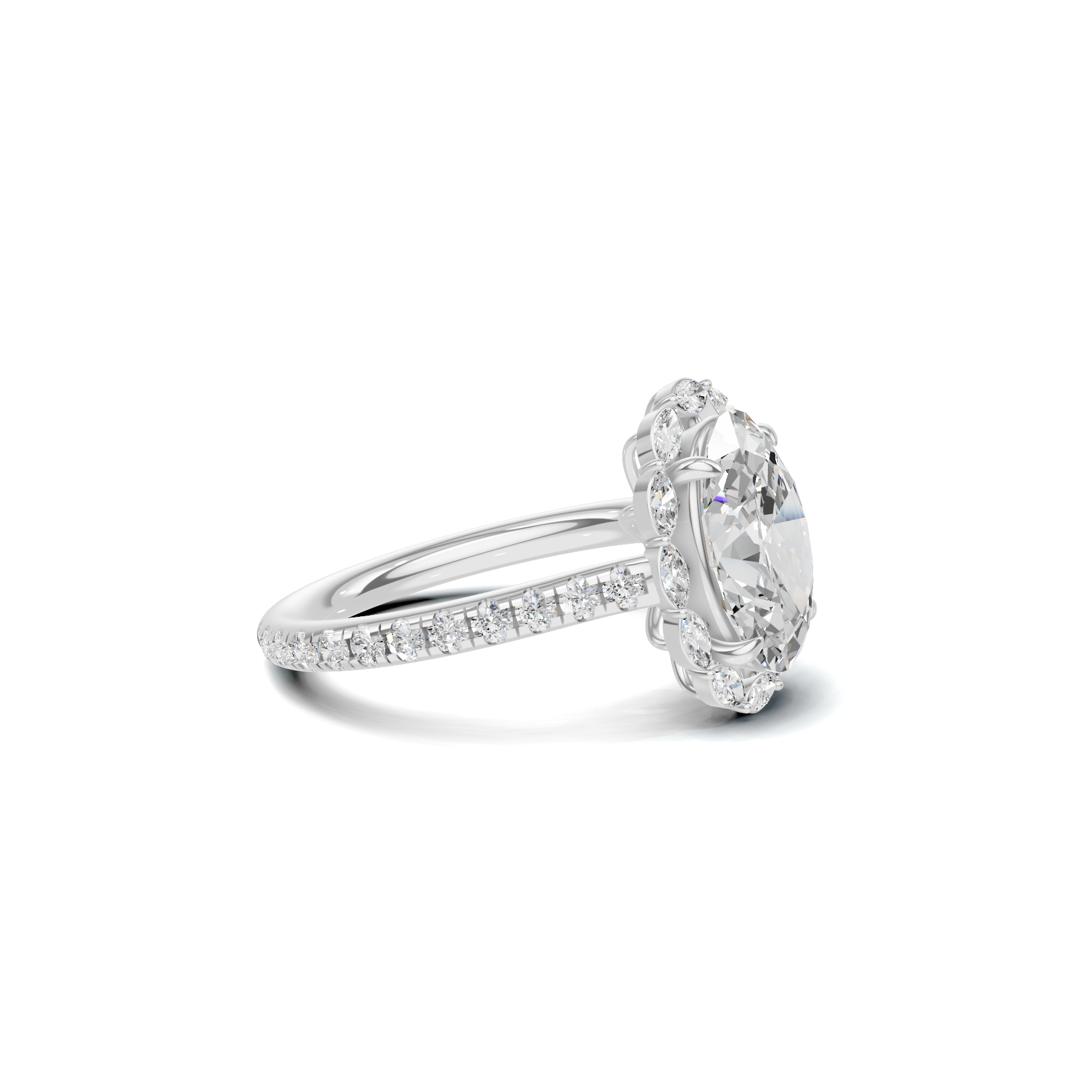 Luxe Halo Accent Ring
