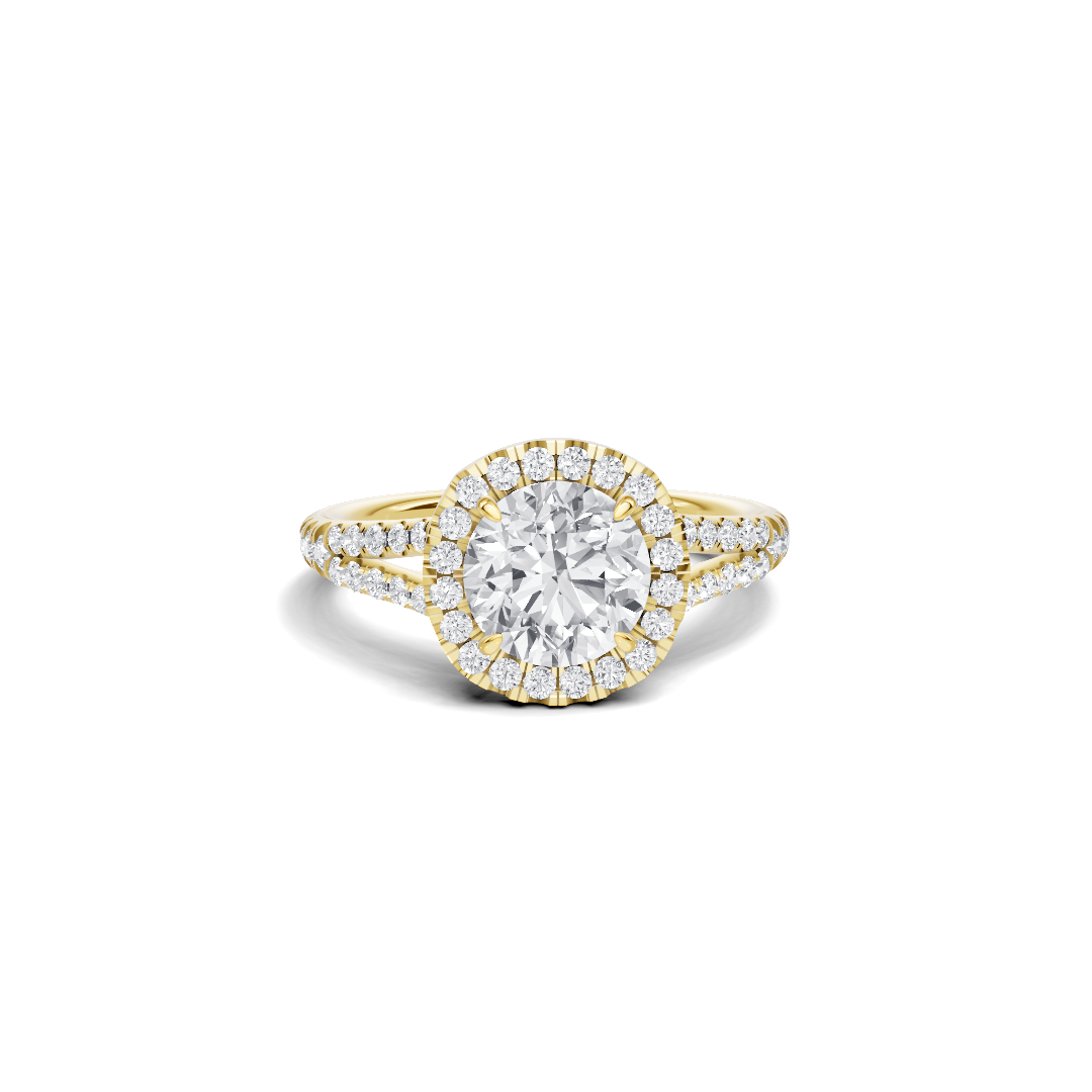 Luxe Halo Split Ring