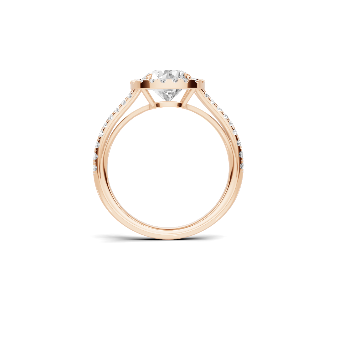 Luxe Halo Split Ring